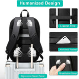Premium 17-Inch Expandable Business Laptop Backpack for Men | Waterproof Travel Bag with USB Port & Anti-Theft Pocket