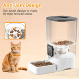 Smart Automatic Pet Feeder with 1080P HD Camera, 6L Transparent Food Tank, WiFi App Control, Motion Detection, and Two-Way Audio