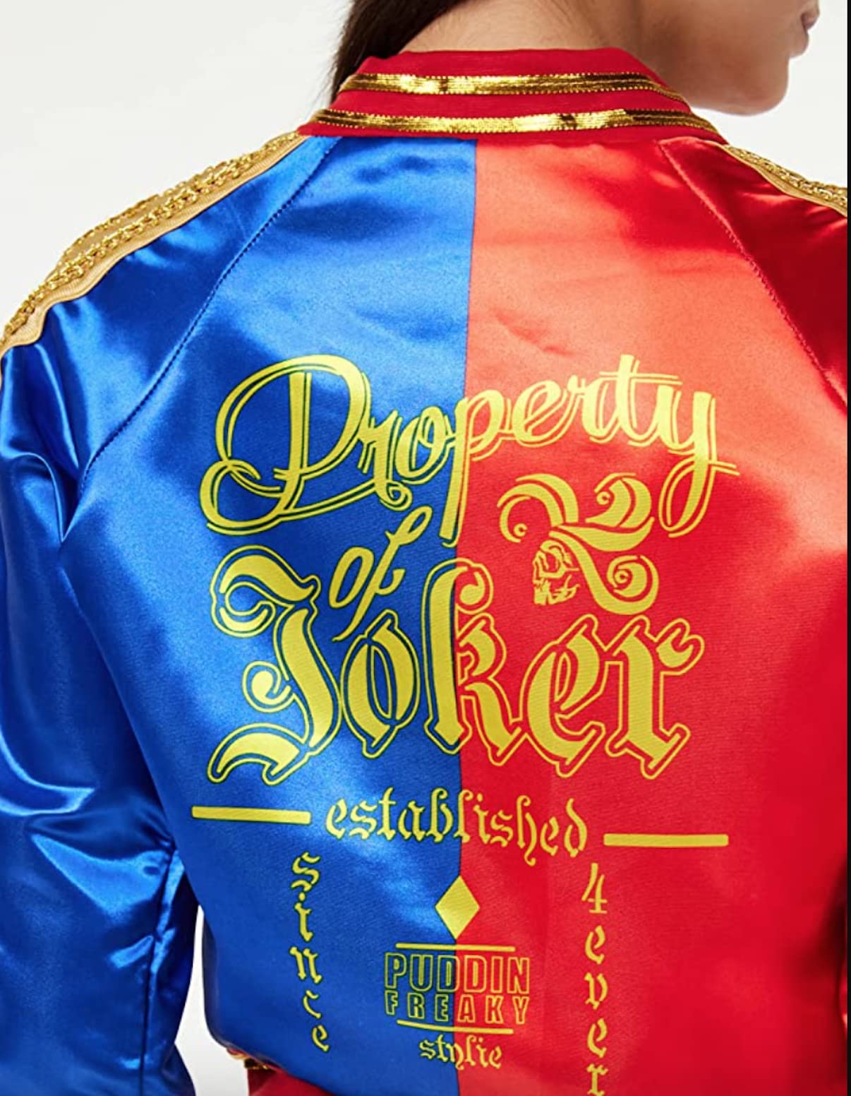 Harley Quinn Deluxe Costume for Women – Official Suicide Squad Outfit with Jacket, Shorts & Belt