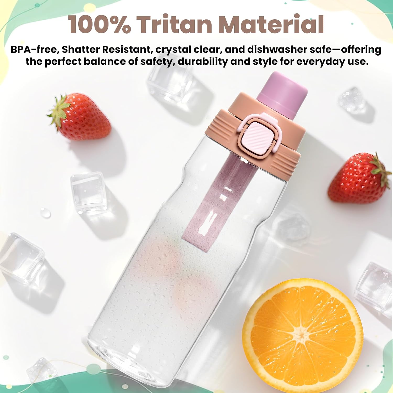 Kids Water Bottle Set – 17 oz Insulated Stainless Steel & 24 oz Leakproof Tritan Sports Bottle