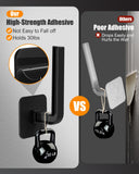 Wall-Mounted Hat Organizer (4-Pack) – Strong Adhesive Acrylic Hooks for Baseball Caps & Accessories