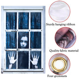 Halloween Fabric Door & Window Banner – Large Scary Hanging Decoration for Indoor & Outdoor Use (31.5" x 47.2")