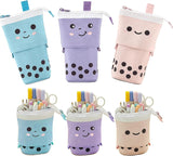 3-Pack Pop-Up Canvas Pencil Cases and Pen Holders
