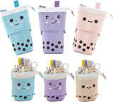 3-Pack Pop-Up Canvas Pencil Cases and Pen Holders