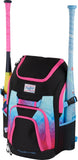 Rawlings Franchise 2.0 Baseball Player Backpack – Game Day Gear Bag with Glove Shelf & Bat Storage (Miami)