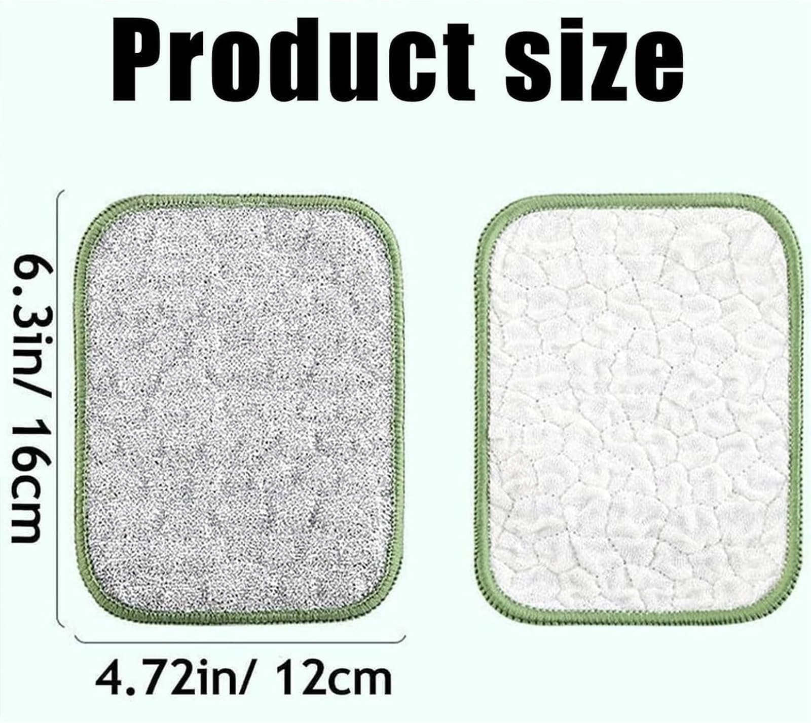 Premium Reusable Non-Scratch Silver Mesh Cleaning Cloth Set, Multipurpose Wet and Dry Kitchen Scrubber Pads (5 Pack)