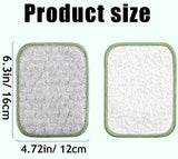 Premium Reusable Non-Scratch Silver Mesh Cleaning Cloth Set, Multipurpose Wet and Dry Kitchen Scrubber Pads (5 Pack)