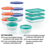 Pyrex 24-Piece Glass Food Storage Container Set – BPA-Free Lids, Microwave & Freezer Safe