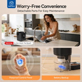 Smart WiFi Automatic Pet Feeder with App Control, 6L Food Storage, Portion Scheduling, and Stainless Steel Bowl for Cats and Dogs