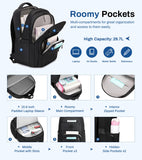 Lightweight School Backpack with Laptop Sleeve – Classic Unisex Bookbag for Teens & College