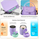 Purple 4-Piece Lunch Set with 17 oz Food Jar