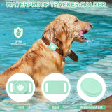 Smart Pet Tracker Compatible with Apple Find My, Waterproof GPS Tag for Cats & Dogs, No Subscription Required, Lightweight Silicone Holder