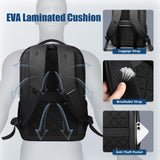 HK Slim Business Laptop Backpack with USB Charging Port & Anti-Theft Pocket – 15.6 Inch, Black