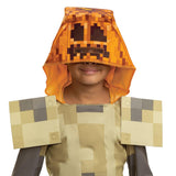 Minecraft Husk Jack O’Lantern Costume – Official Licensed Pixelated Jumpsuit with Hood for Halloween & Cosplay