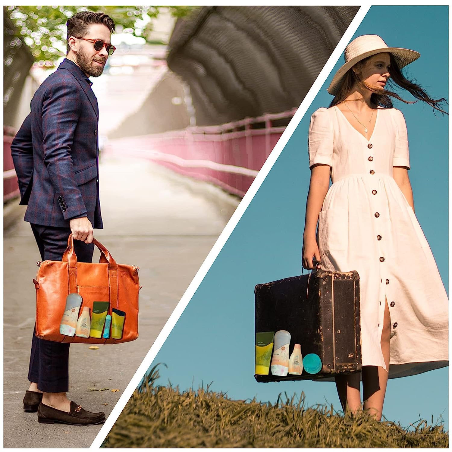 Leak-Proof Silicone Bottle Covers (18-Pack) – Travel Toiletry Protectors for Luggage & Carry-On