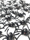 30-Pack Realistic Black Spider Toys 🕷️ – Halloween Prank Props & Party Decorations for Kids & Adults