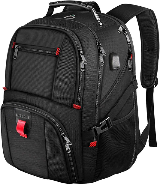 Extra-Large 17″ Travel Laptop Backpack with USB Charging – TSA-Approved Business & Airline-Ready Backpack