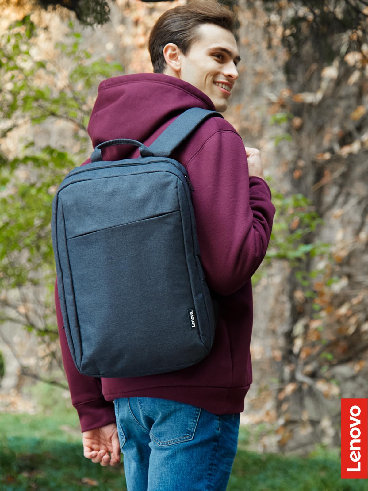 Lenovo B210 Casual Laptop Backpack – Lightweight Water-Repellent 15.6″ Everyday Carry (Black)