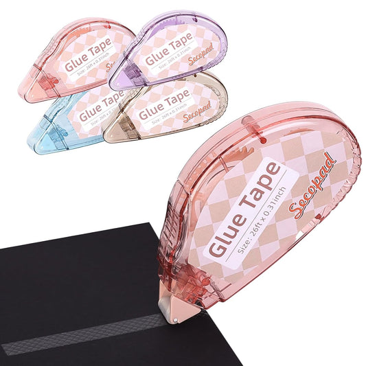4-Pack Double-Sided Adhesive Tape Rollers