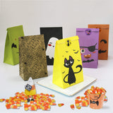 Halloween Treat Bags - 24 Pcs Halloween Trick or Treat Goody Gags Gift Bags, 24 Pcs Stickers, Hallowe'en Goodie Bags Party Supplies