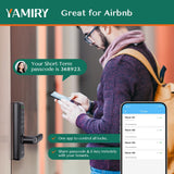 Yamiry Smart Door Lock with Fingerprint, App Control, Keypad & Alexa Support, Keyless Entry Deadbolt for Home & Rental Security