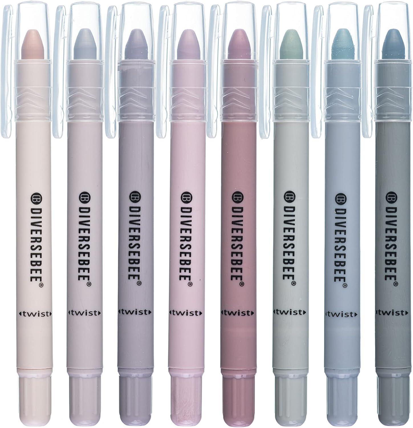 8-Pack Pastel No-Bleed Gel Highlighters