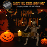 Mini Pumpkin String Lights – 7FT 20 LED Battery Operated Halloween Fairy Lights (Warm Orange Glow)