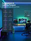 Lepro AI Smart RGB LED Strip Lights – 16M Colors WiFi Music Sync LightGPM Design Assistant