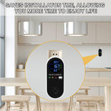 4-in-1 Plug-In Gas & Carbon Monoxide Detector – Natural Gas, CO, Temperature & Humidity Alarm
