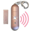 HerTime2 Personal Safety Alarm Keychain – 130dB Siren with Strobe Light, Waterproof (Rose Gold)