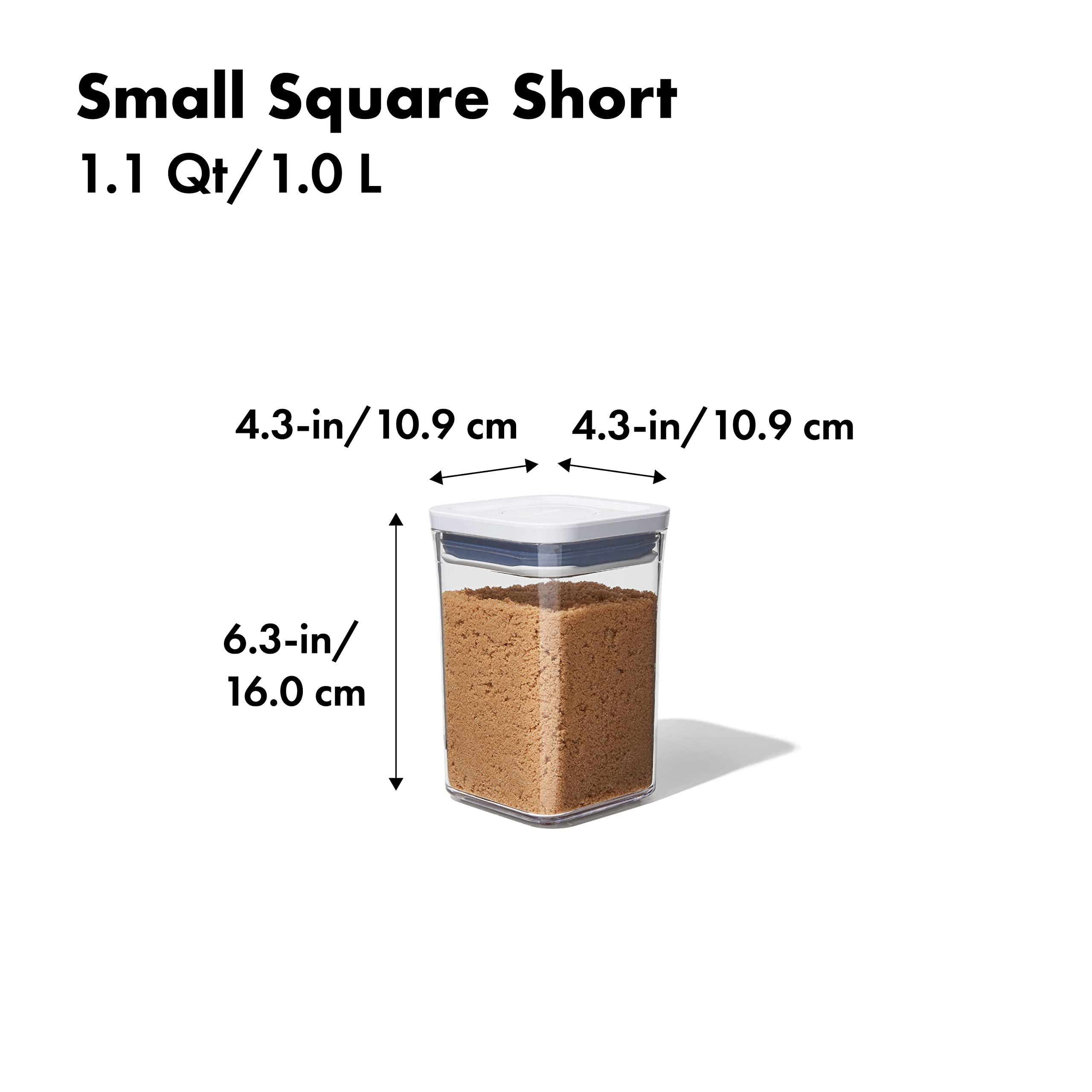 Airtight POP Food Storage Container – Stackable BPA-Free Pantry Canister (Transparent)
