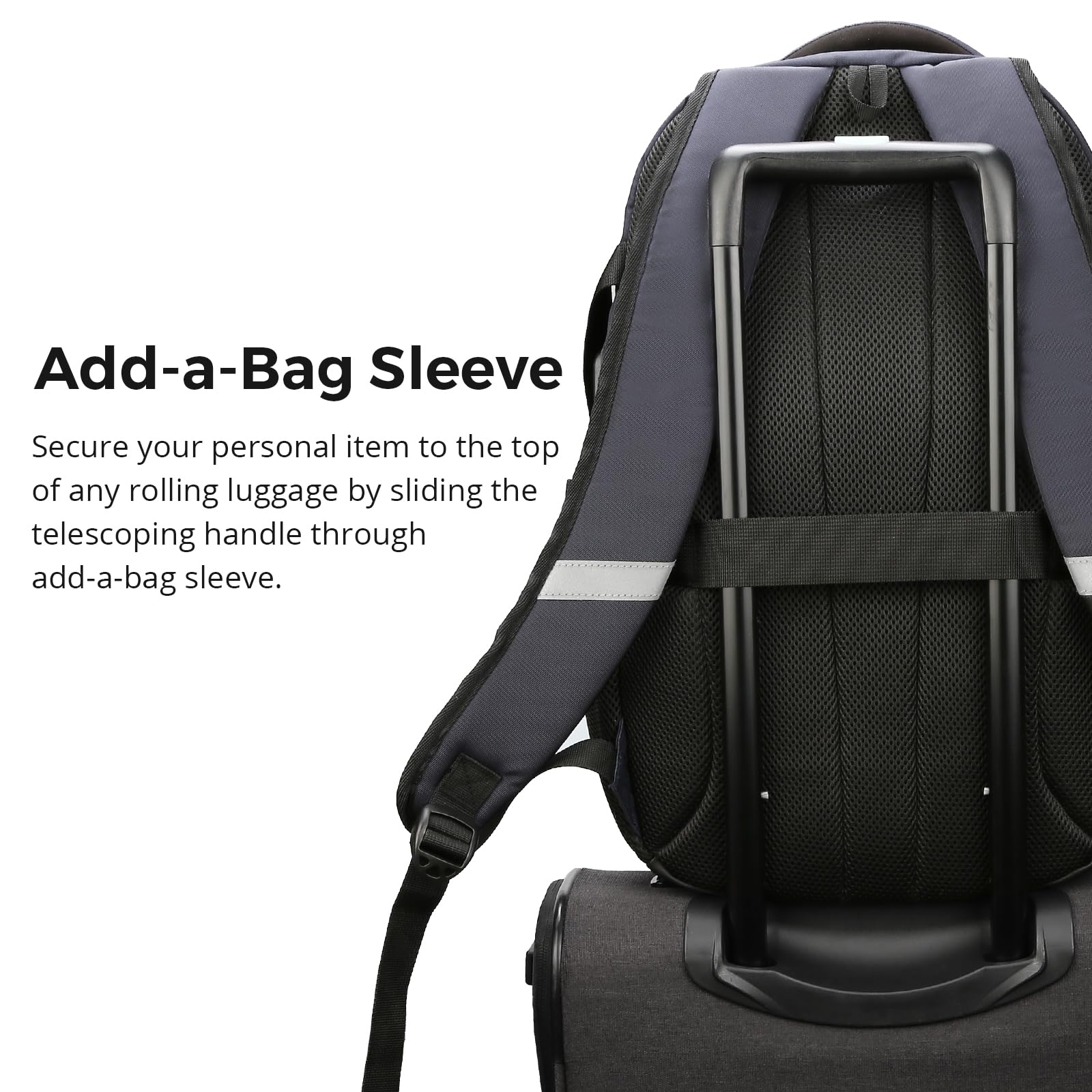 Swissdigital Design Laptop Backpack with USB-C Charging & RFID Protection – 31L Travel & College Backpack (Blue Camo)