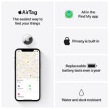Apple AirTag Smart Tracker, Precision Finding Bluetooth Item Locator with Find My Network and IP67 Water Resistance