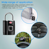 TSA Approved Fingerprint Luggage Lock with USB Rechargeable Battery, Keyless Biometric Cable Lock for Travel & Bags