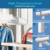 KEENSTAR Foldable Handheld Garment Steamer 1200W Fast Heat Portable Wrinkle Remover with Detachable Tank