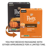 Peet’s Coffee Pumpkin Spice Flavored K-Cup Pods – Light Roast Seasonal Coffee (22 Count)