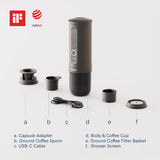 Portable Espresso Machine – Self-Heating Travel Coffee Maker with 20 Bar Pressure & USB-C Charging