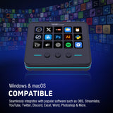 VSDinside 18-Key Programmable Macro Keypad Stream Controller with LCD Visual Keys & RGB Ring for Gaming, Streaming and Workflow Control