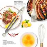 Silicone Kitchen Utensils Set with Wooden Handles – BPA-Free, Heat Resistant Cooking Tools