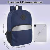 Trail Maker Reflective School Backpack for Kids – Lightweight 20L Bookbag with Safety Stripe (Navy)