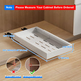 Mustorn 2-Pack Adhesive Pull-Out Cabinet Drawers – Heavy-Duty Slide-Out Storage Shelves
