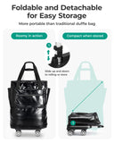 Bagsmart 3-in-1 Expandable Rolling Duffle Tote 30L–48L with Detachable Wheels – Camel