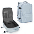 Large Carry-On Travel Backpack with Shoe Compartment & Wet Pocket – Flight Approved – A3 Blue