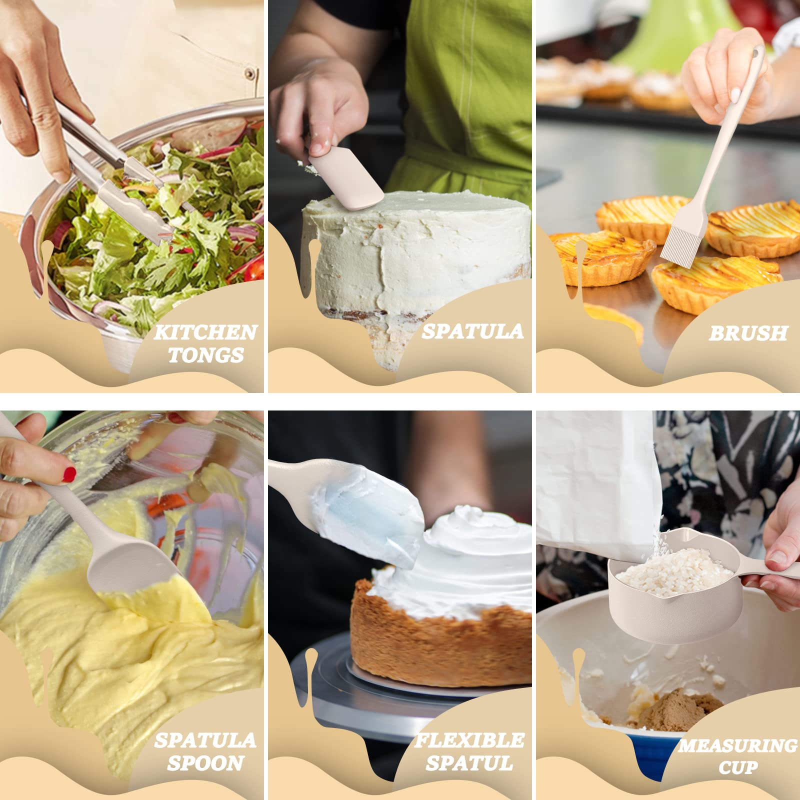 Stainless Steel Mixing Bowl Set with Airtight Lids & Grater Attachments (6 Sizes)