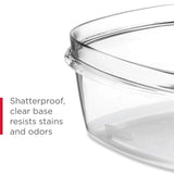 28-Piece Tritan Food Storage Containers Set – BPA-Free Stackable Containers with Universal Lids (Clear & Grey)