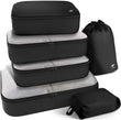 HOTOR 6-Piece Travel Packing Cubes Set for Luggage, Lightweight Suitcase Organizers with Shoe Bag and Underwear Pouch