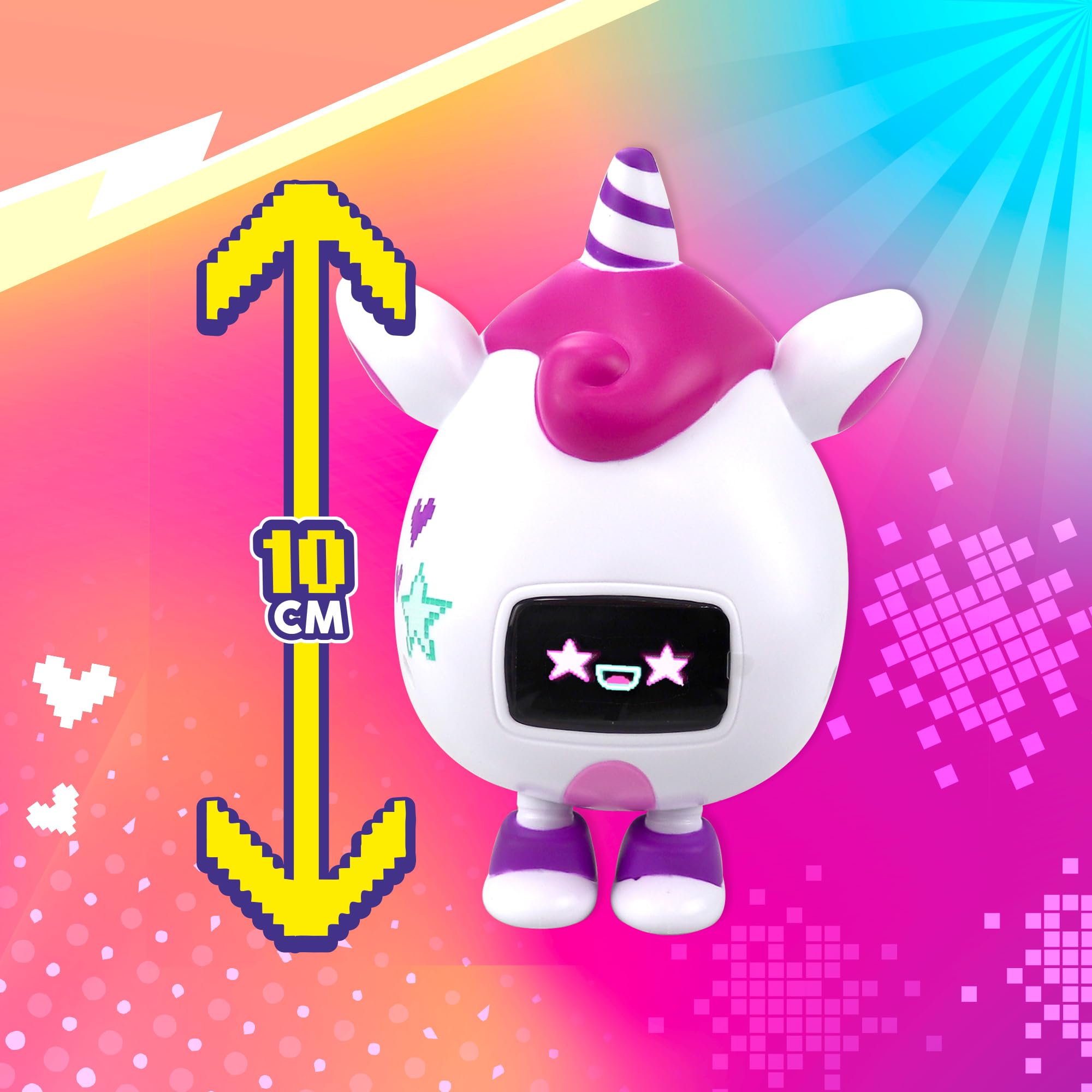Beep Boop Kirin Interactive Digital Pet Toy with Mini Games, Animations & Sound Responses – Smart Virtual Companion for Kids (Multi-Color)