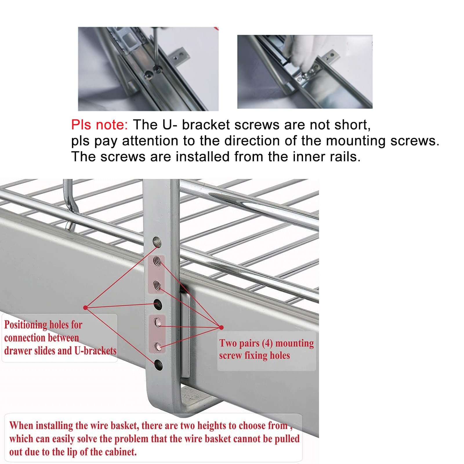 DINDON Narrow 2-Tier Chrome Pull-Out Cabinet Organizer – Heavy-Duty Metal Slide-Out Shelves for Compact Cabinets