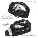 Reeyee Compact Cordura Gym & Travel Duffle Bag with Shoe Compartment and Trolley Sleeve – Black