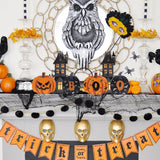 Reversible Wooden Pumpkin Table Decor – “FALL” & “BOO” Double-Sided Autumn & Halloween Decoration for Home